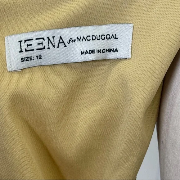 IEENA MAC DUGGAL NUDE SILVER FORMAL DRESS GOWN SEQUIN EMBELLISHED WOMEN’S SZ 12 - Picture 13 of 13